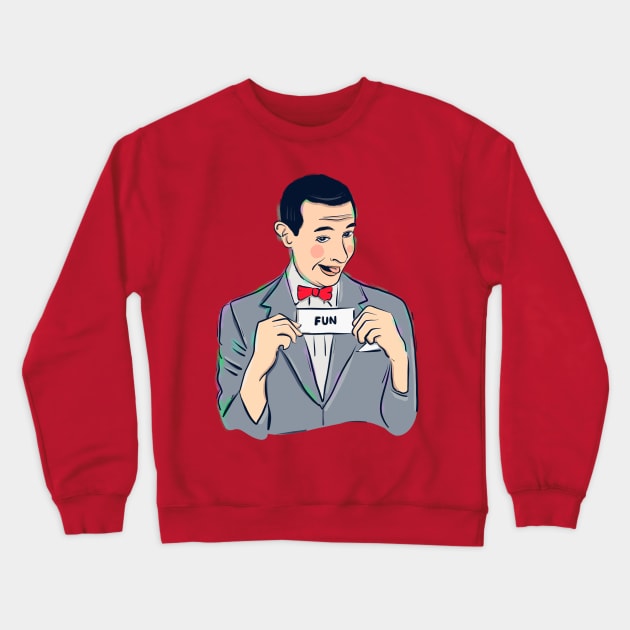 Pee-wee Herman Crewneck Sweatshirt by ChrisPaulFarias